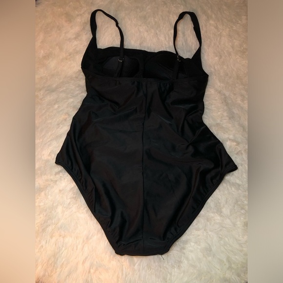 VENUS Black Ruched One Piece Swimwear sizes 12 and 16 NWOT - Picture 5 of 12